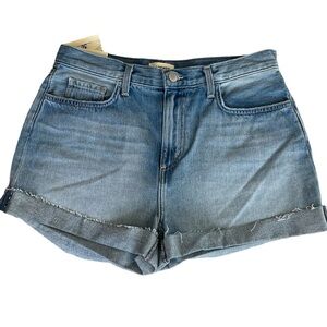 L'AGENCE Blue Jean Shorts